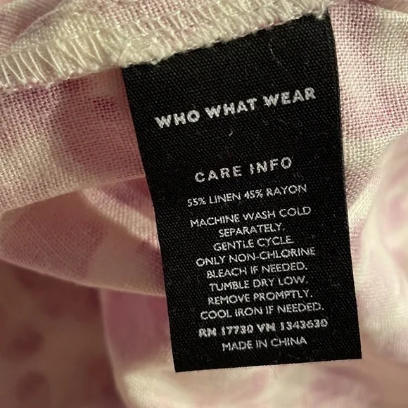 Who What Wear Linen Blend Leopard Midi Dress Size Small - Picture 13 of 13